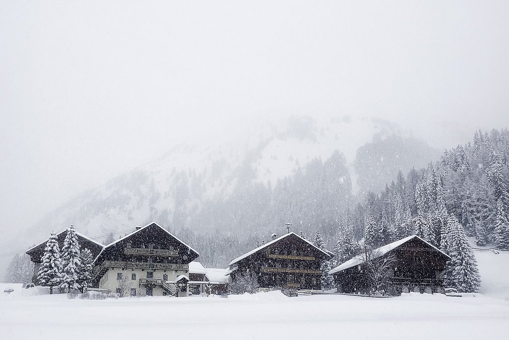 Schnee in den Bergen